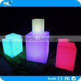 High Quality Make LED Decorative Lighted Cube Furniture / Plastic LED Rgb Cube Light Chair thumbnail-4