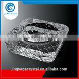 Jingyage Square Crystal Ashtray New Style Portable Crystal Cigar Ashtray Engraved Crystal Glass Ashtray