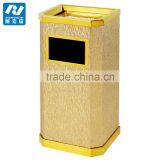 2017 Fashion Ground Ashtray Bin for Hotel Stainless Steel Coating Plated thumbnail-3