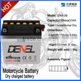 Factory Supply 12n5-3b motorcycle battery