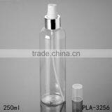 Hot Products Round Shoulder Gold Aluminum Spray Pet Plastic Bottle 250ml Cosmetic Perfume Toner Water Clear Pet Bottle Wholesale thumbnail-2