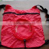 Customized Shape Design Foldable Packaging Backpack Outdoor Folding Cinch Rucksack thumbnail-2