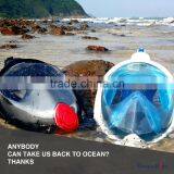 Full Face Snorkel Mask 2.0,2017 New Foldable Full Face Snorkeling Diving Scuba Mask With Detachable GoPro Mount thumbnail-3