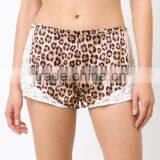 Women Fashion Leopard Print Ladies Sexy Lace Tap Shorts Pants Wholesale Custom Apparel Clothing Made in China thumbnail-2
