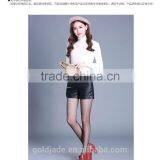 2016 Customized Manufacturying Fashionable Wholesale Women Clothing Fashion Ladies High Waist Black Shorts thumbnail-5