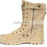 military boots with zipper