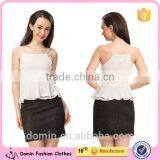 Ladies New Arrival Petite Lace Peplum Top