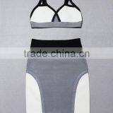 Wholesale 2015 Latest Fashion Two Piece Bandage Dress H1322 thumbnail-1