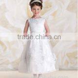 Lovely Satin off Shoulder Baby Gown Lace Discount Flower Girl Derss thumbnail-1