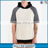 Mens Colorblock Short-Sleeve Pullover Baja Hoodie Sweatshirt