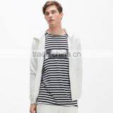 Plain White Stylish Cotton Polyester Hoodie