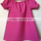 Soft Unique Baby Cotton Frocks Designs Clothes Baby Girl Polka Dot Dress Little Girls Handmade Dresses thumbnail-1