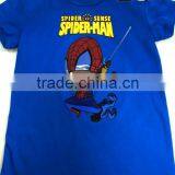 Wholesale Blue Children Quality Cotton t Shirts With Spiderman Printing thumbnail-1