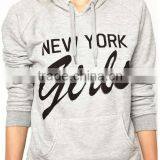 Wholesale Garment Terry Hooded Cotton Crew Neck Comfortable Print Plain Pocket Dyed for Women Sweatshirt Made in China thumbnail-4