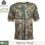 Hunting Clothing for Camping and Fishing ,merino Wool t Shirt Camouflage thumbnail-4