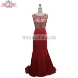 Custom Beading Dress Elegant red Evening Dress