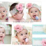 China Wholesale Beauriful Girls Feather Flower Baby Headband Baby Hair Accessories thumbnail-1