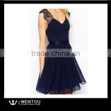 Newest Sexy Party Wear Backless Lace Evening Dress thumbnail-2