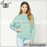 2017 OEM Top Selling College Solid Oversized Sweatshirt Without Hood thumbnail-1