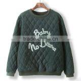 Unisex Autumn/winter Korean Style Diamond-type Lattice Cotton/polyester Pullover Sweatshirts Campus Wear thumbnail-2