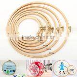 Craft Tools Cross Stitch Supplies Circle Round Natural Bamboo Embroidery Hoops thumbnail-1