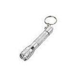 CE High Bright Metal / Plastic LED Flashlight Keyring for Promotional Gifts