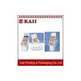 Customized Art Paper CMYK Or Pantone Color Corrugated Cardboard Display Stand For Food