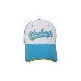 Mens Blue Stylish Visor Cotton Baseball Caps With Sandwich Peak thumbnail-1