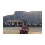 Red Steel Frame Residential Area Street Legal Electric Cart With 6 Seat 48V 4.2KW