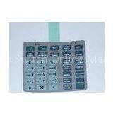 SGS PC Quakeproof Rubber Membrane Switch With 3m Adhesive , 25ma-100mA