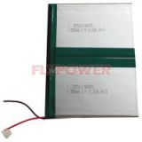 3.7V 6600mAh polymer Li-ion battery pack for MID,tablet