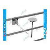 Chrome Plating Slatwall Display Shelves , Metal Store Display Shelving