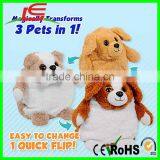Hot Sale Golden Lab in One Quick Flip the Bulldog is a Beagle Reversible Pop Out Pets Stuffed Toy thumbnail-5