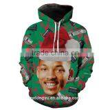 Chrismtas Hansome Unisex 3D Red Sweatshirts/blue na Plus Size 3d Hoodies/ Fashioable 3d Christmas Hoodies Jacket