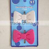 plastic decorative butterfly clips