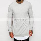 China Supplier Custom Plain Longline Wholesale Crewneck Sweatshirt Man thumbnail-3