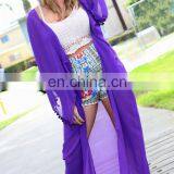 Purple Boho Kimono for Women thumbnail-2