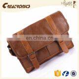 CR on Time Delivery Guaranteed New Design Messenger Bag Brown Vintage Leather Satchel