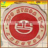 Round Woven Technic Hand Embroidered Badges