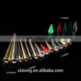 Colorful long screw back decorative cone spikes