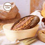 China Factory 100% Handmade Oval 10 Inch Rattan Bread Proofing Basket thumbnail-4
