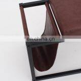 Customized Half PU Leather Folding Shoe Rack Storage Bench for Sundries Books in Living Room thumbnail-5