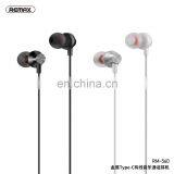 Remax New RM-560 Metallic 10mm Speaker Deep Bass In-ear Earphones Type-C With Mic&volume Control thumbnail-4