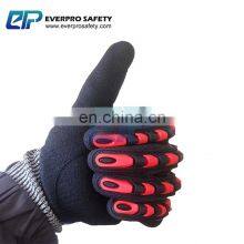 HPPE Liner Nitrile Sandy Dipped TPR Coated Cut Resistant Impact Resistant Gloves for Oilfield thumbnail-3