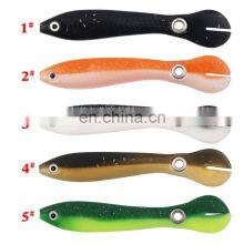 New 100mm/6g Simulated Loach Fork-Tail Style Fishing Soft Baits Sinking Saltwater Soft Lures thumbnail-2