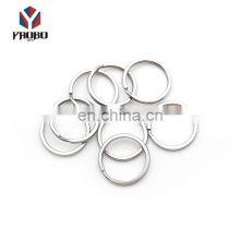 Promotional Flat Rings Custom Keychain Stainless Steel Plain Split Ring For Key Chain Holder thumbnail-5
