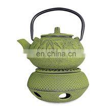 Black Painting Cast Iron Teapot With Heater, Teapot Heater thumbnail-4