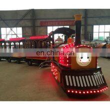Trackless Train Sightseeing Road Tourist Fairground Entertainment Amusement Park Train Rides for Sale thumbnail-2