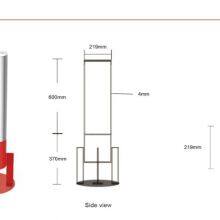 UPARK Roadway Protection Fixed Bollard Flat Top Security Barrier Bollards for Commercial Place School thumbnail-3