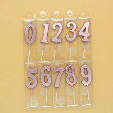 Multi-color Gold Number Candles 0-9, Wholesale Cake Decor for Birthday & Theme Parties thumbnail-3